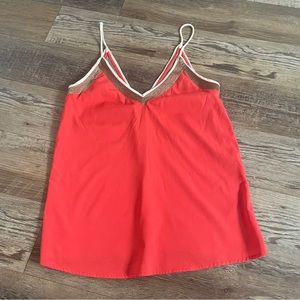 Ecote orange shimmer tank top M